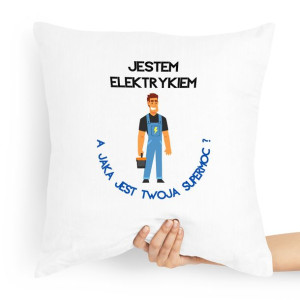 Poduszka Prezent Dla Elektryka Jestem Elektrykiem