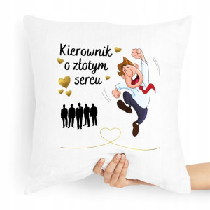Poduszka Prezent Dla Kierownika O Złotym Sercu