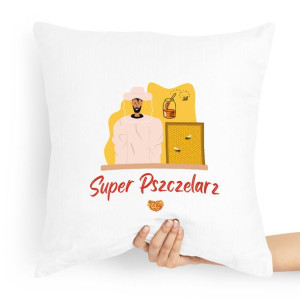 Poduszka Prezent Dla Pszczelarza Super Pszczelarz