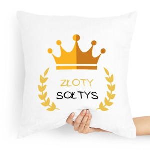 Poduszka Prezent Dla Sołtysa Złoty Sołtys