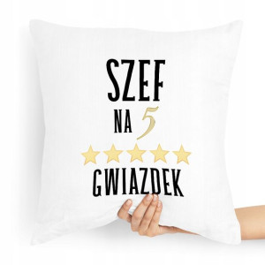 Poduszka Prezent Dla Szefa Na Pięć Gwiazdek