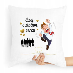 Poduszka Prezent Dla Szefa O Złotym Sercu