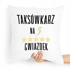 Poduszka Prezent Dla Taksówkarza Na 5 Gwiazdek