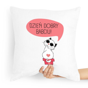 Poduszka Prezent Na Dzień Babci Dzień Dobry Babciu