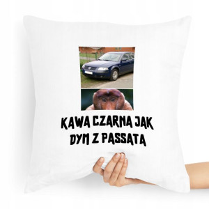 Poduszka Zabawny Prezent Diabeł Kawa Czarna Jak