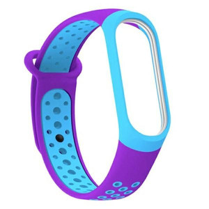 Beline Pasek Mi Band 3/4 Design Niebiesko-purpurowy/blue-purple