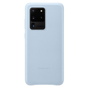 Etui Samsung Ef-vg988ll S20 Ultra G988 Niebieski/sky Blue Leather Cover