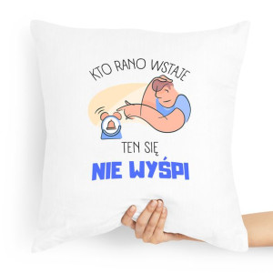Poduszka Zabawny Prezent Kot Rano Wstaje