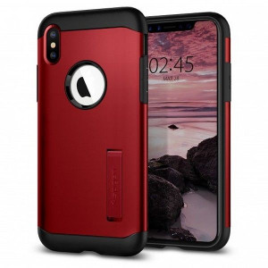 Spigen Slim Armor Iphone Xs Max Red /czerwony 065cs25158