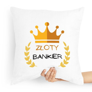 Prezent Poduszka Dla Bankiera Złoty Bankier