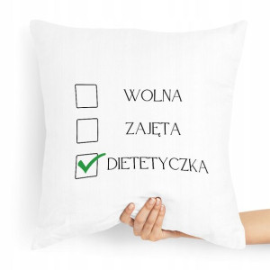 Prezent Poduszka Dla Dietetyka Dietetyczki Prezent