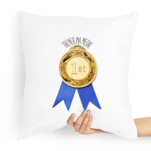 Prezent Poduszka Dla Trenera Trener Na Medal