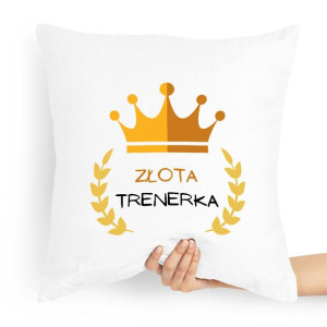 Prezent Poduszka Dla Trenera Złota Trenerka