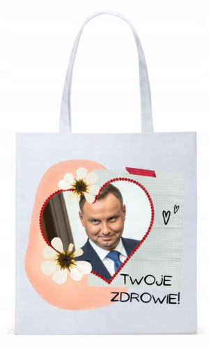 Prezydent Andrzej Duda Torba Eco Biała Shopper