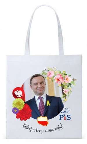 Prezydent Andrzej Duda Torba Eco Biała Shopper