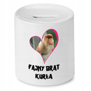 Skarbonka Dla Brata Fajny Brat Kurła Prezent