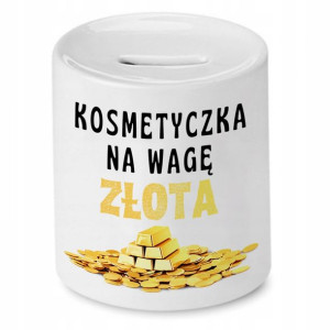 Skarbonka Dla Kosmetyczki Na Wagę Złota