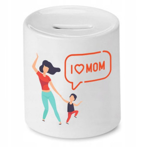 Skarbonka Dla Mamy Matki I Love Mom Prezent