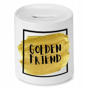Skarbonka Dla Przyjaciela Golden Friend Prezent