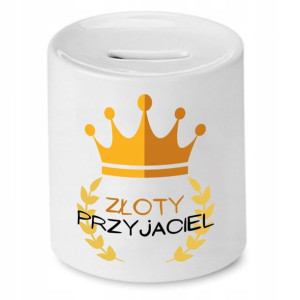 Skarbonka Dla Przyjaciela Złoty Przyjaciel Prezent