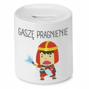 Skarbonka Dla Strażaka Gaszę Pragnienie Prezent