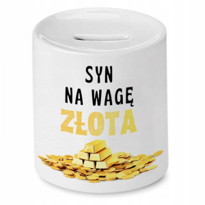 Skarbonka Dla Syna Syn Na Wagę Złota Prezent