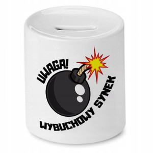 Skarbonka Dla Syna Uwaga! Wybuchowy Synek Prezent