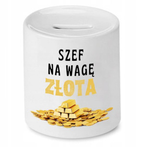 Skarbonka Dla Szefa Na Wagę Złota Prezent
