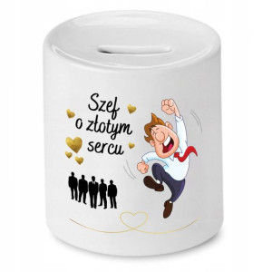 Skarbonka Dla Szefa O Złotym Sercu Prezent