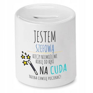 Skarbonka Dla Szefa Szefowa Jestem Szefową Prezent