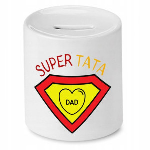 Skarbonka Dla Taty Ojca Super Tata Dad Prezent