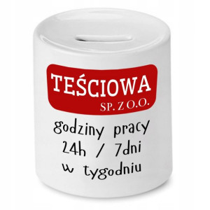 Skarbonka Dla Teściowej Godziny Pracy Prezent