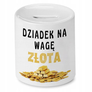 Skarbonka Dzień Dziadka Dziadek Na Wagę Złota
