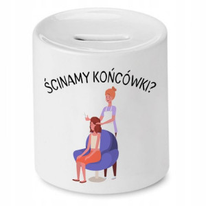 Skarbonka Fryzjerki Fryzjera Ścinamy Końcówki?