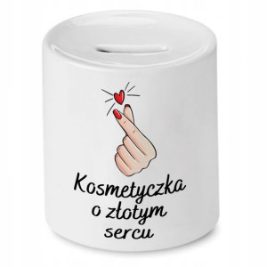 Skarbonka Kosmetyczki Kosmetyczka O Złotym Sercu