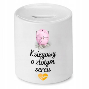 Skarbonka Księgowej Księgowego O Złotym Sercu