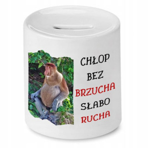 Skarbonka Nosacza Chłop Bez Brzucha Słabo Rucha