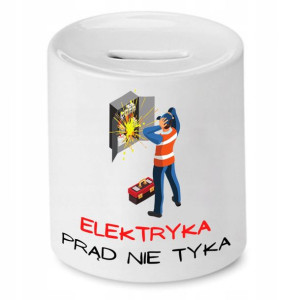 Skarbonka Prezent Dla Elektryka Prąd Nie Tyka