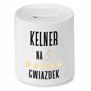 Skarbonka Prezent Dla Kelnera Na Pięć Gwiazdek