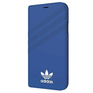 Adidas Or Booklet Case Suede Iphone X/xs Niebieski/blue 28354