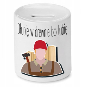 Skarbonka Prezent Dla Stolarza Dłubie W Drewnie
