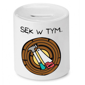 Skarbonka Prezent Dla Stolarza Sęk W Tym