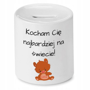 Skarbonka Prezent Walentynki Kocham Cię