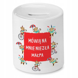 Skarbonka Śmieszna Zabawna Niezła Małpa Prezent