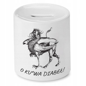 Skarbonka Śmieszna Zabawna O Ku*wa Diabeł Prezent