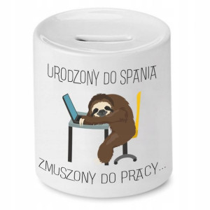Skarbonka Śmieszna Zabawna Zmuszony Do Pracy