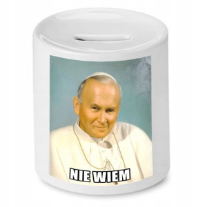 Skarbonka Śmieszny Prezent Jan Paweł Papież Papaj