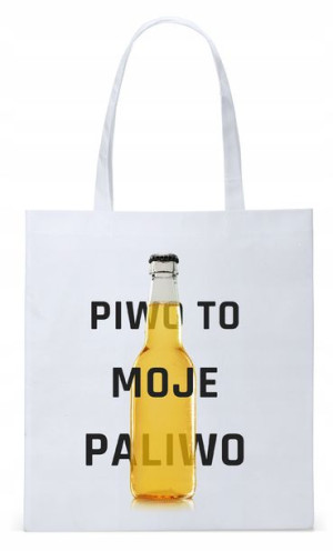 Śmieszny Zabawny Prezent Torba Eco Biała Shopper