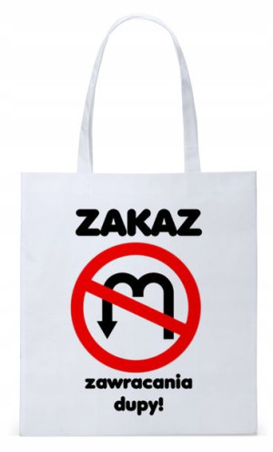 Śmieszny Zabawny Prezent Torba Eco Biała Shopper