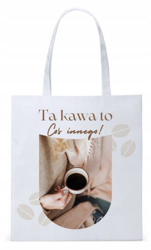 Torba Biała Eco Shopper Dla Baristy Prezent